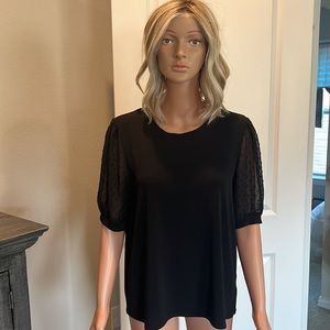 CeCe Puff Sleeve Shirt SZ XL